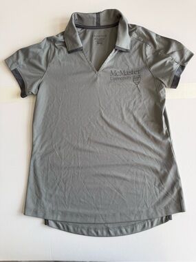McMaster University Women's Gray Polo Top -